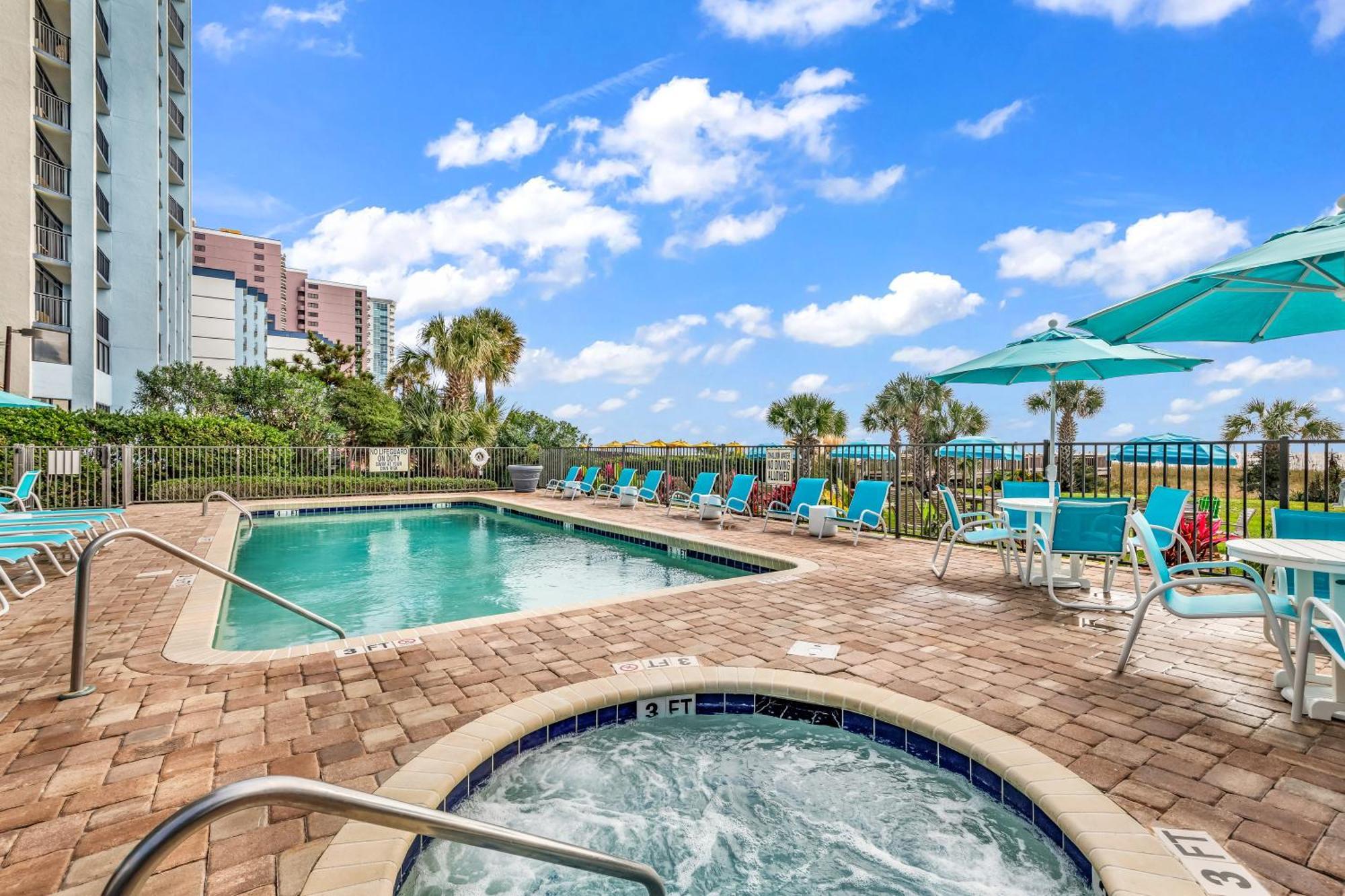 Ocean View Double Suite! Sleeps 4 Meridian Plaza 705 Myrtle Beach Exterior foto