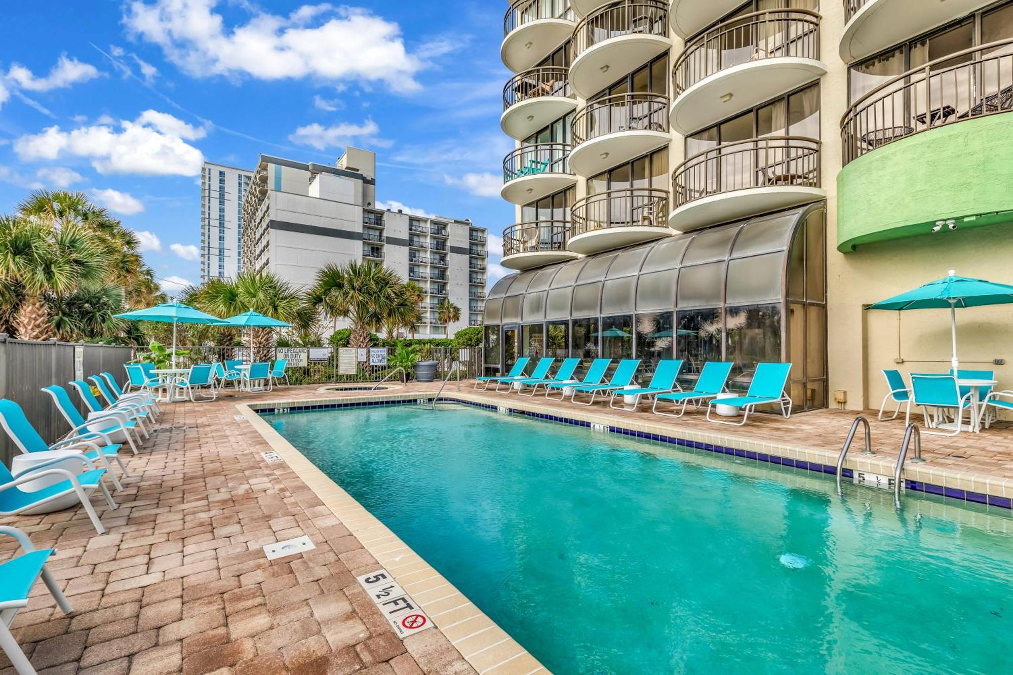 Ocean View Double Suite! Sleeps 4 Meridian Plaza 705 Myrtle Beach Exterior foto